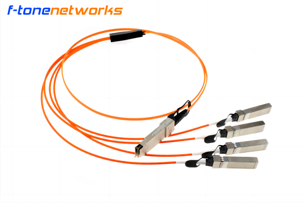 40G QSFP+ to 4X 10G SFP+ breakout 有源光缆
