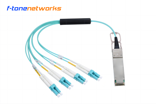 40G QSFP+ to 8xLC Connector Breakout Optical Cable