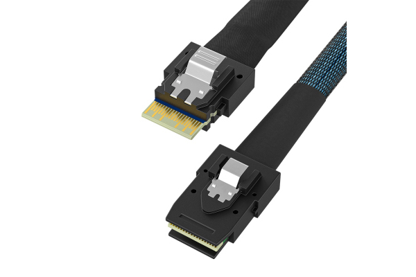 SlimSAS SFF-8654 4i转MiniSAS SFF-8087 服务器磁盘阵列数据线